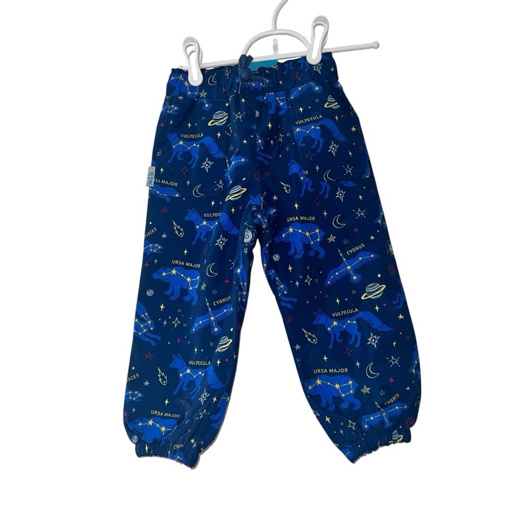 Jan & Jul waterproof fleece lined rain paints sz 2T